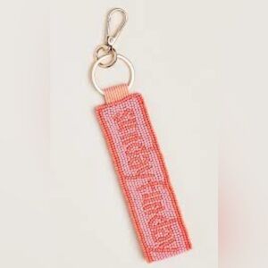 NWT Anthropologie Beaded “Sunday Funday” Key Chain/Key Ring